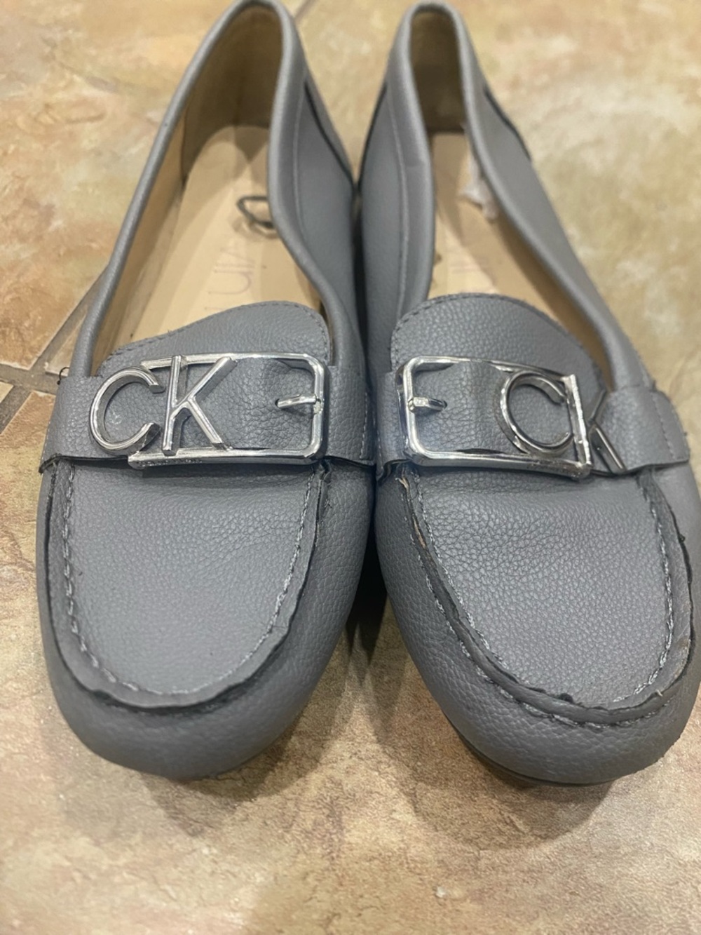 Calvin Klein Gray Moccasin Loafers